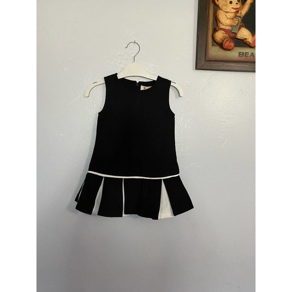 Doe a Dear Little Girls Black Cheerleader Style Dress Size 3 - Picture 1 of 7